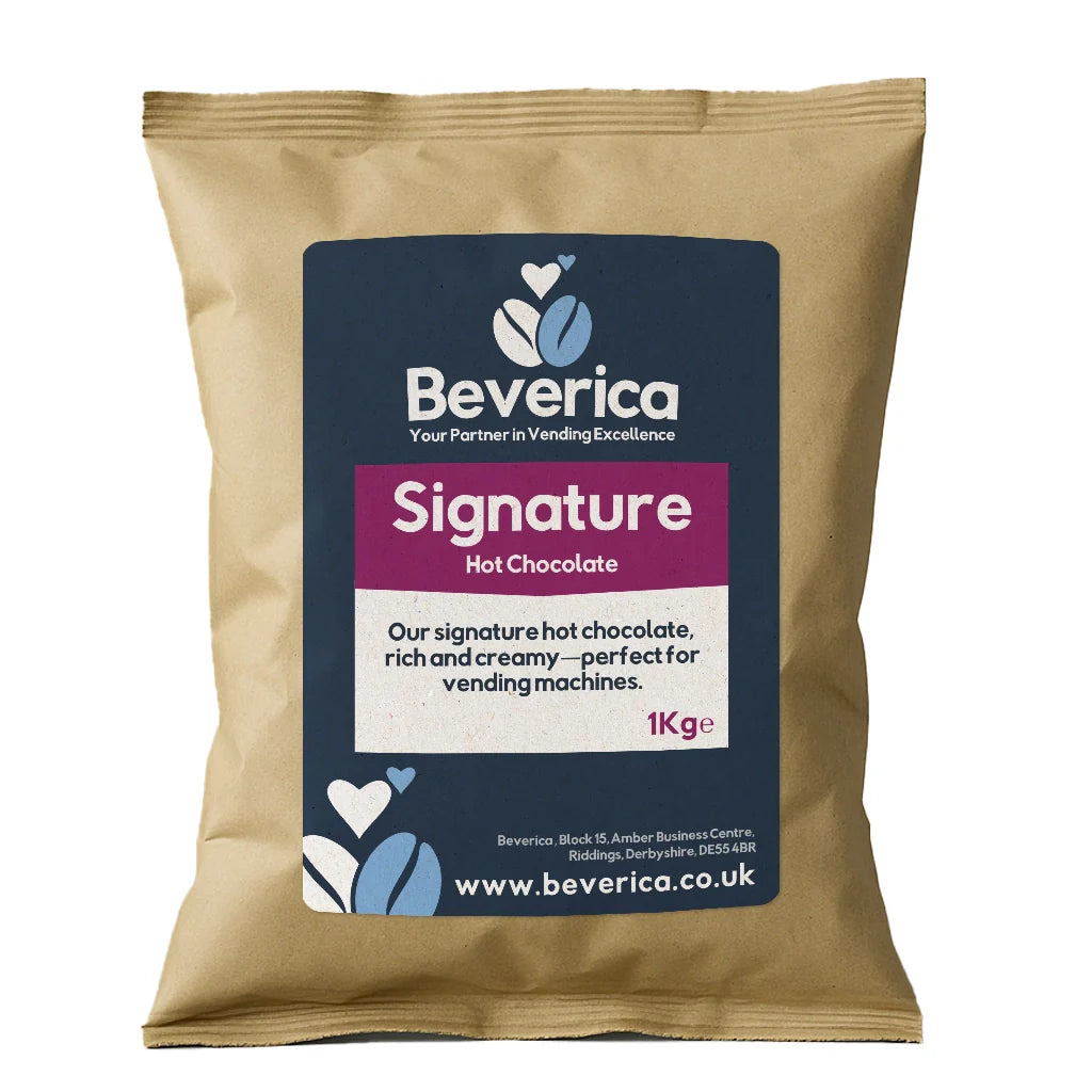 Beverica Signature Premium Hot Chocolate for Vending Machines (1KG Bags)