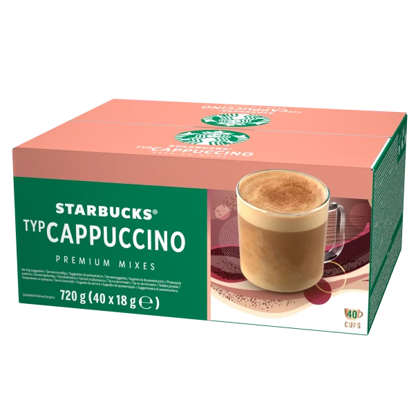 Starbucks Instant Cappuccino 18g Sachets - Box of 40