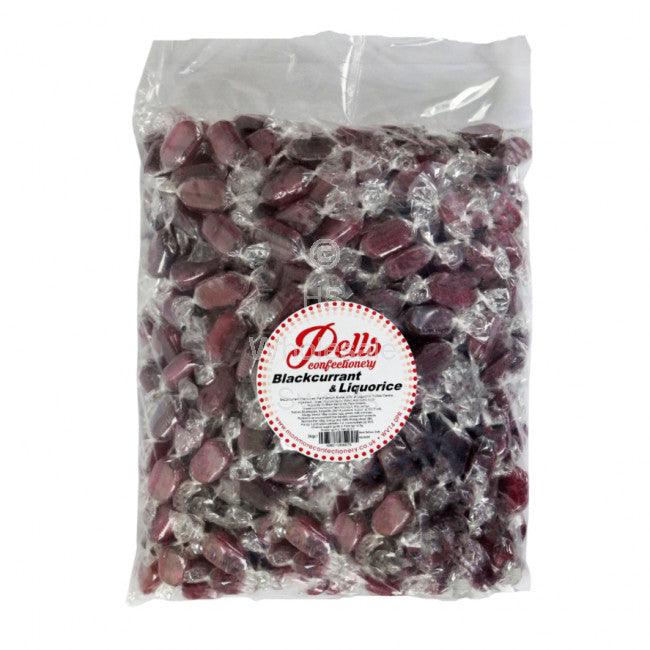 Pells Blackcurrant & Liquorice 3KG Bag - Vending Superstore