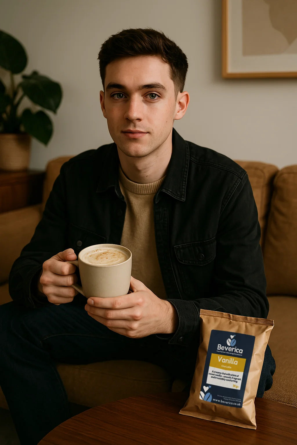 Beverica Vanilla Chai Latte Mix - Vegan Suitable (Suitable for Vending Machines) (1KG Bags)