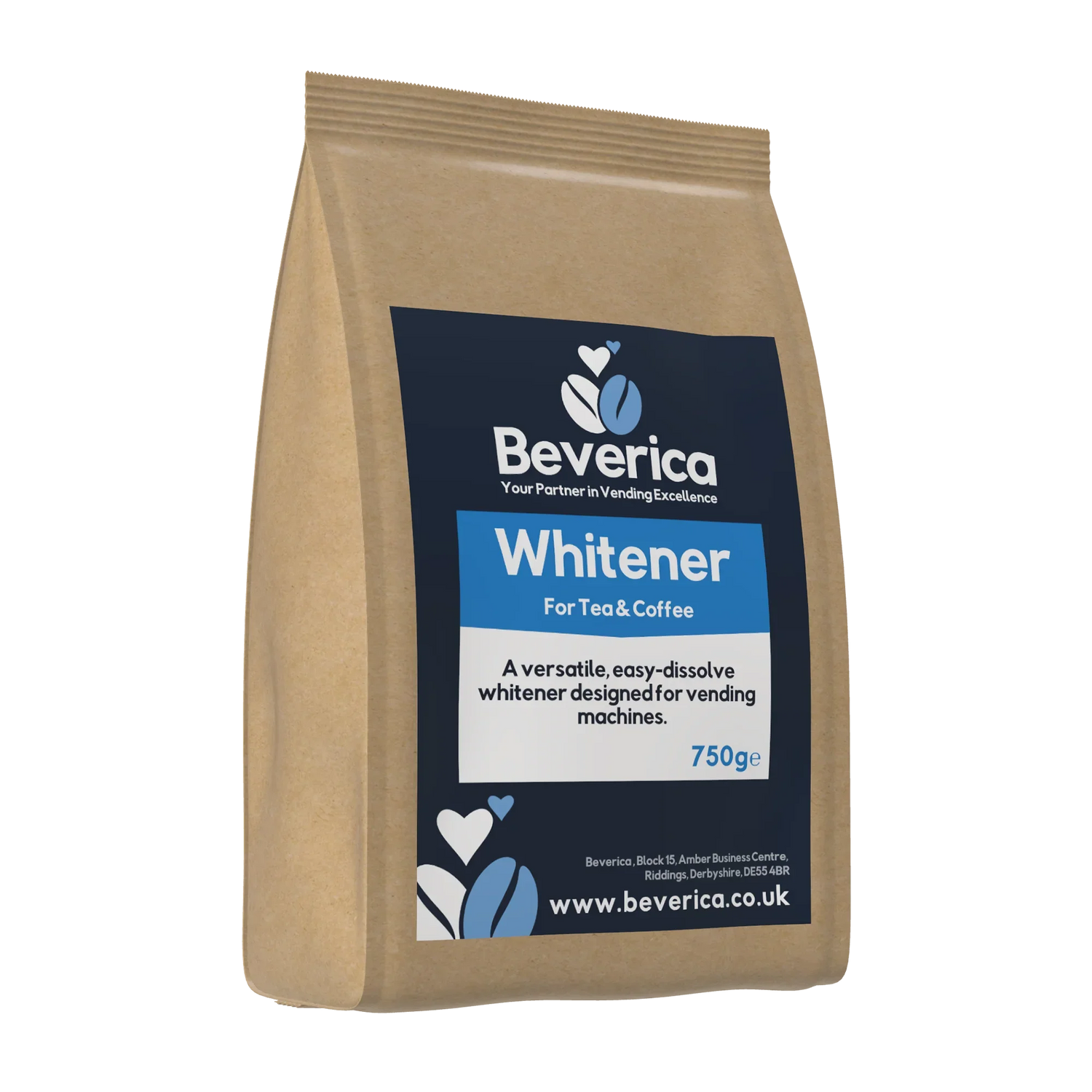 Beverica Tea & Coffee Whitener for Vending Machines (750g Bags)