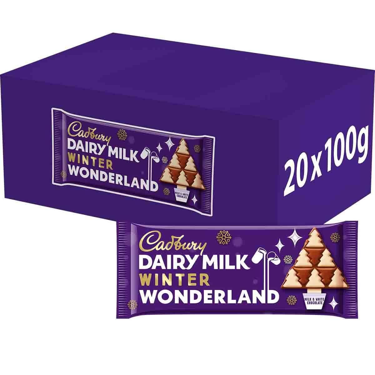 Cadburys Dairy Milk Winter Wonderland Bar 100g (Pack of 20)