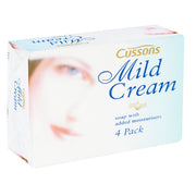 Cussons Mild Cream Bar Soap - 90g (Pack of 4)