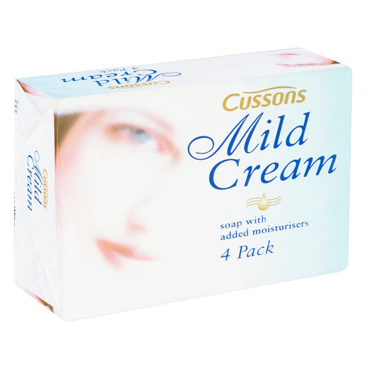 Cussons Mild Cream Bar Soap - 90g (Pack of 4)