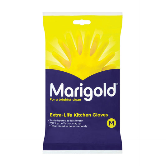 MEDIUM - Marigold Rubber Gloves Pair