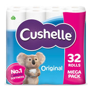 Cushelle Toilet Roll White XXL Mega Pack – 32 Pack