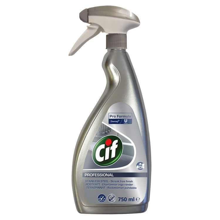 Cif Professional Stainless Steel Cleaner 750ml - Case of 6