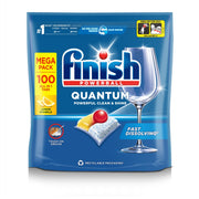 Finish Quantum All in 1 Dishwasher Tablets - Lemon - Pack of 100