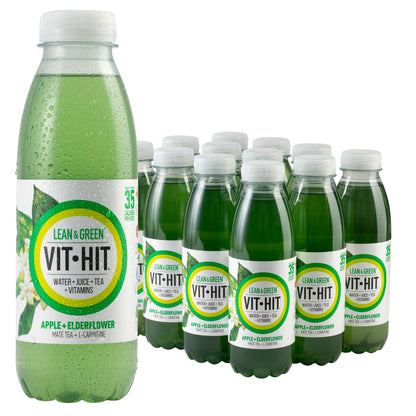 VITHIT Lean & Green Apple & Elderflower - 500ml (Pack of 12)