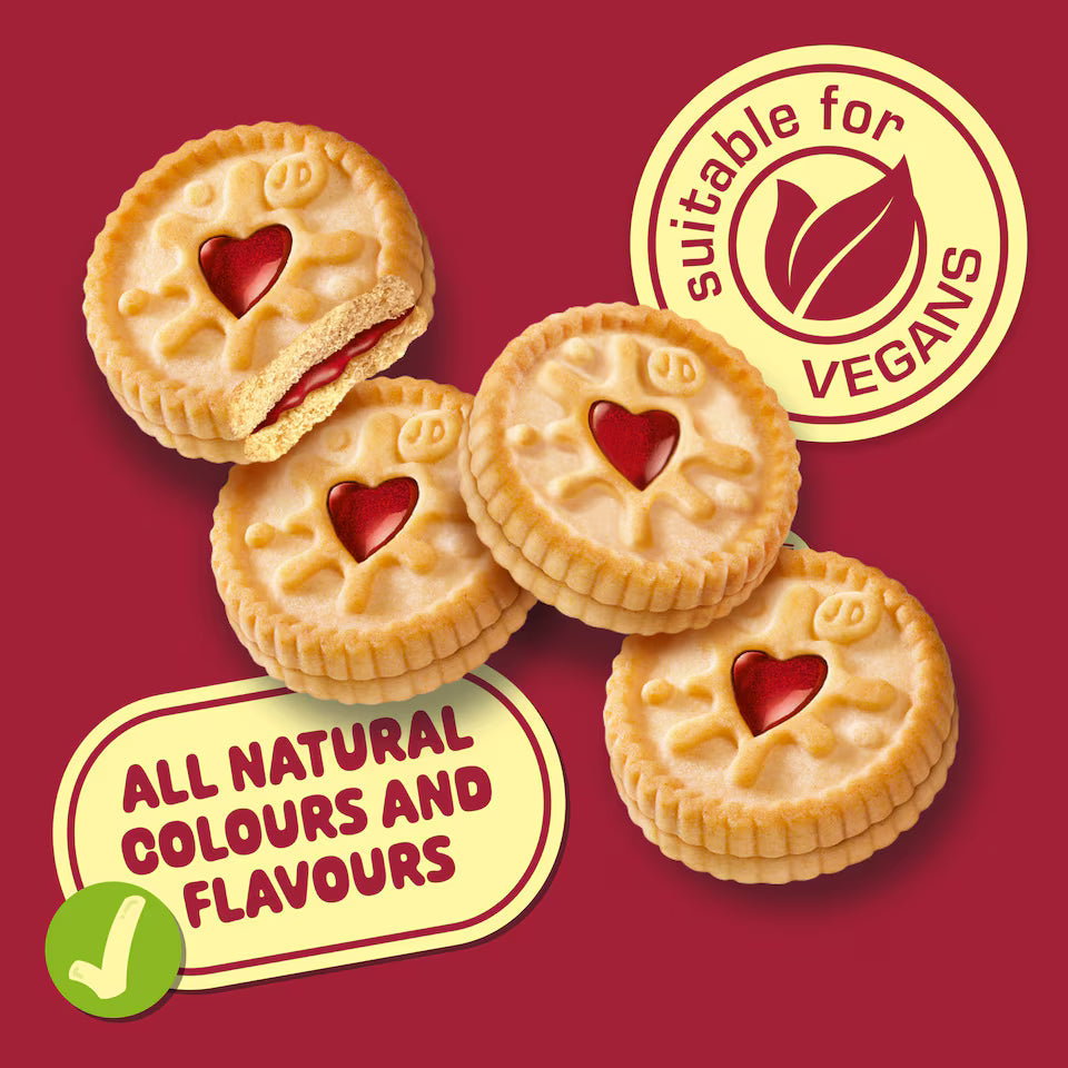 Jammie Dodgers Mini Snack Packs - 4 Biscuits Per Pack 20g (Box of 170)