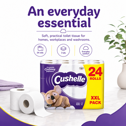 Cushelle Toilet Rolls – 24 Pack