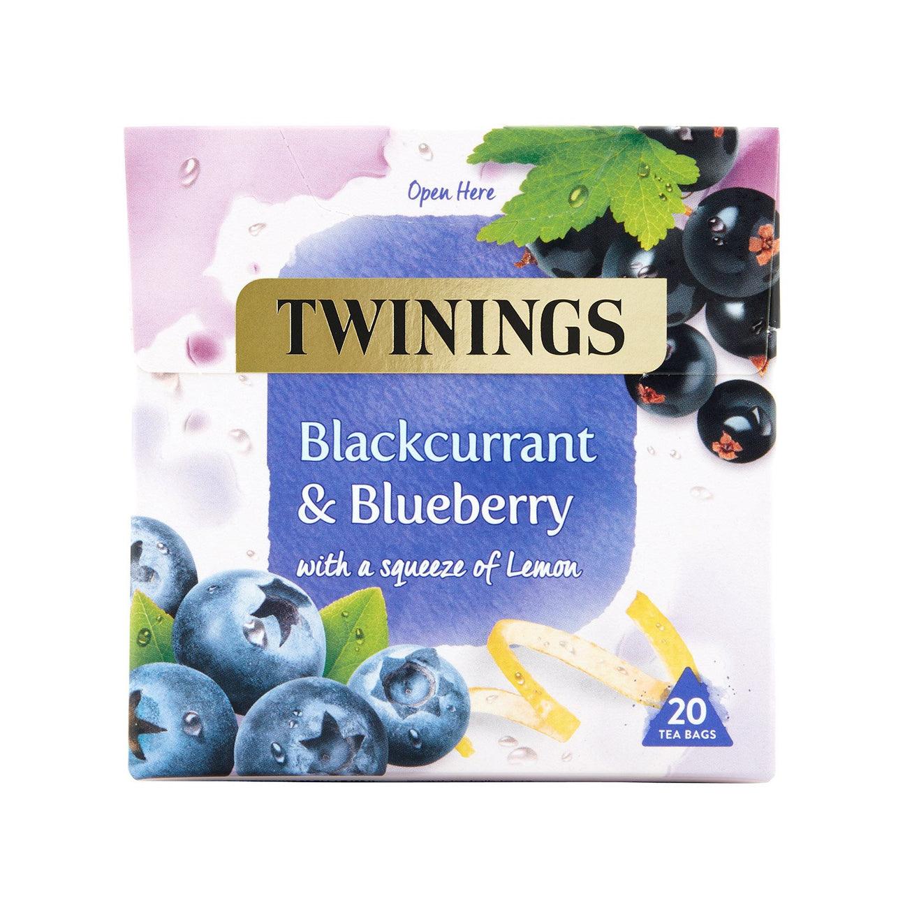 Twinings - Blackcurrant & Blueberry Tea Bags (Non Enveloped) Pack of 20 Tea Bags - Vending Superstore