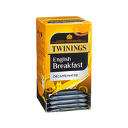 Twinings English Breakfast Decaf Individually Wrapped Envelope Tea Bags – 20 Pack