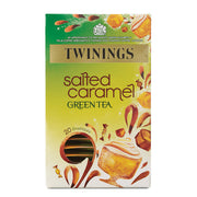 Twinings Green Tea Salted Caramel Individually Wrapped Envelope Tea Bags – 20 Pack