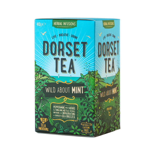 Dorset Tea Wild About Mint Individually Wrapped Envelope Tea Bags – 20 Pack