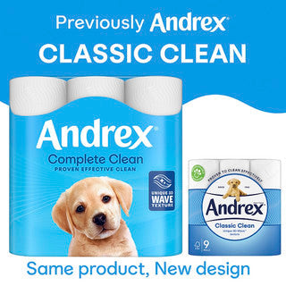Andrex Complete Clean Toilet Roll 2Ply - 24 Pack