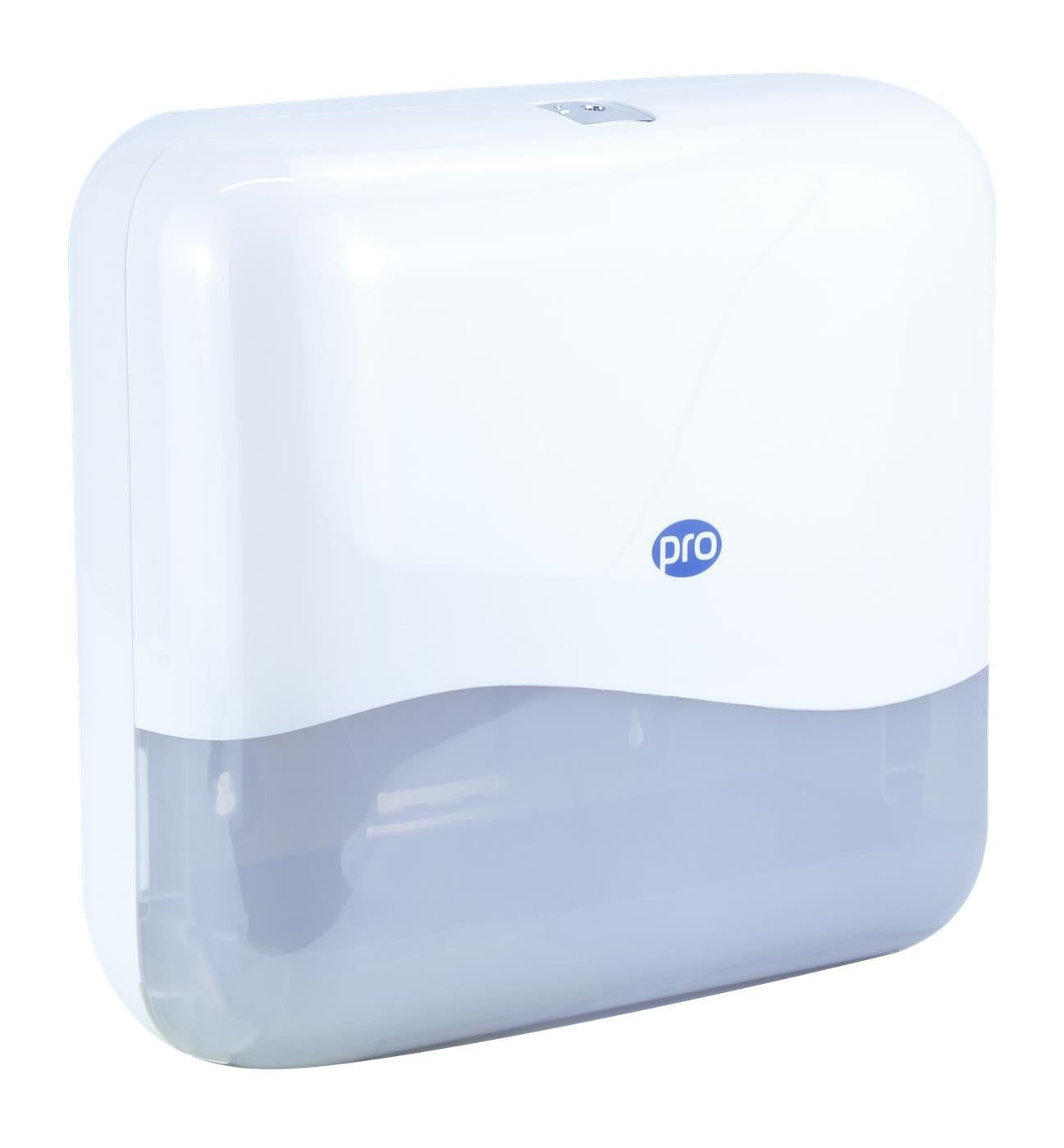 PRO V & C-Fold Hand Towel Dispenser - White (H278 x W302 x D130mm)