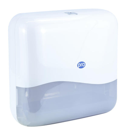 PRO V & C-Fold Hand Towel Dispenser - White (H278 x W302 x D130mm)