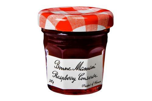 Bonne Maman Raspberry Conserve Mini Jam Jars – 30g – Pack of 15