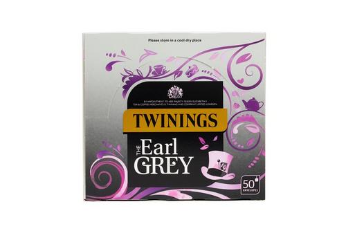 Twinings Tea: Earl Grey - Individually Wrapped Envelope Tea Bags - (Box of 50)