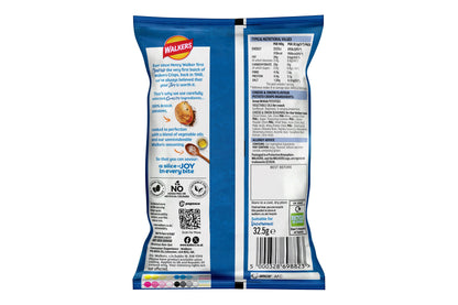 Walkers Cheese & Onion Crisps 32.5g - Box of 32