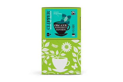 Clipper Organic Fairtrade Peppermint Individually Wrapped Envelope Tea Bags – 250 Pack