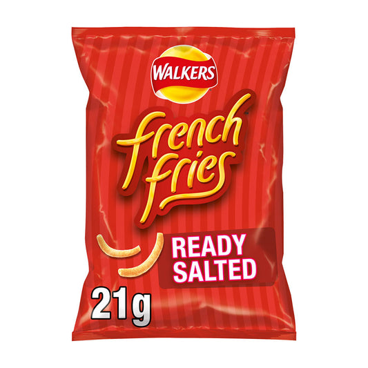 Walkers French Fries Ready Salted Crisps 21g (Box of 32)