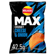 Walkers Max Cheese & Onion Crisps 42.5g - (Box of 24)