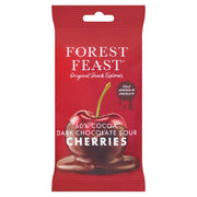 Forest Feast 60% Dark Chocolate Sour Cherries 40g - (Pack of 12)