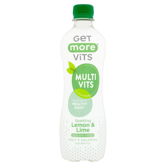 Get More Vits - Multivitamin Sparkling Lemon & Lime 500ml (12 Pack)