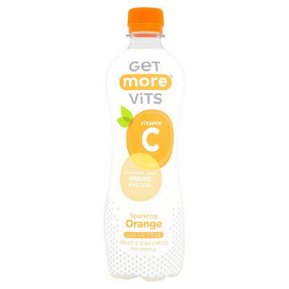 Get More Vits - Vitamin C Sparkling Orange 500ml (12 Pack) BEST BEFORE 04/26