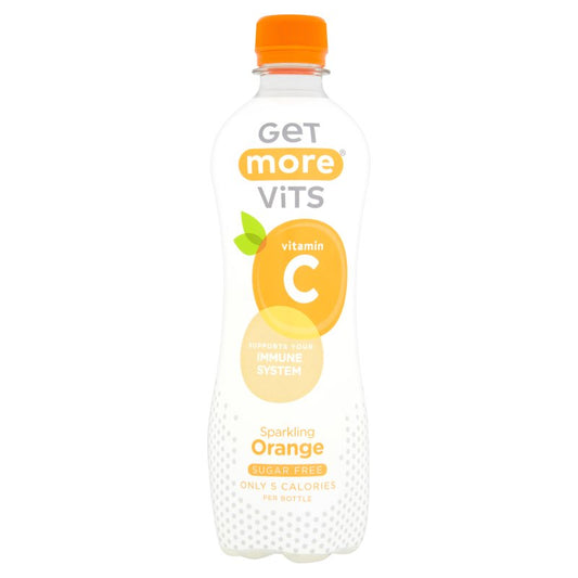 Get More Vits - Vitamin C Sparkling Orange 500ml (12 Pack) BEST BEFORE 04/26
