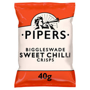 Pipers Biggleswade Sweet Chilli Crisps 40g - (Box of 24)