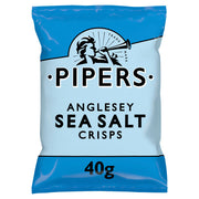 Pipers Anglesey Sea Salt Crisps 40g - (Box of 24)