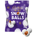 Cadburys Mini Snowballs Bag 74g (Pack of 24)