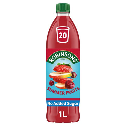 Robinsons Summer Fruits Single Strength Squash  - No Added Sugar | 1 Litre