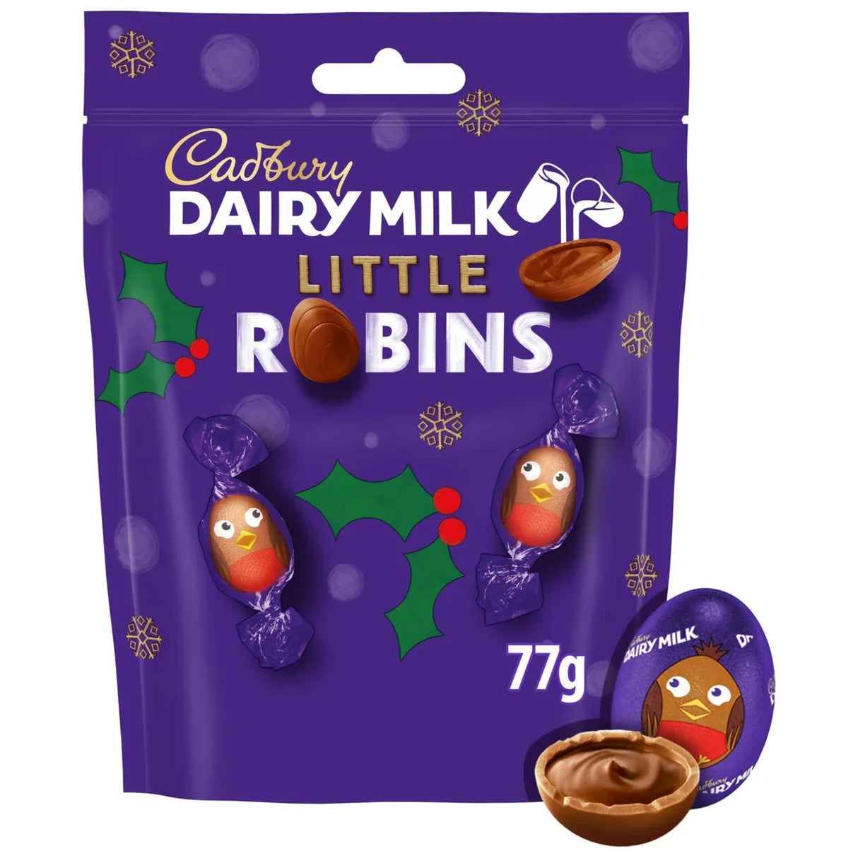 Cadburys Dairy Milk Little Robins Bag 77g (Pack of 20)