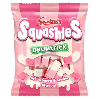 Swizzels Squashies Strawberries & Cream - 120g (Pack of 12)