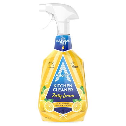 Astonish Kitchen Cleaner Spray Zesty Lemon 750ml - Case of 12