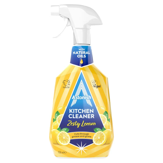 Astonish Kitchen Cleaner Spray Zesty Lemon 750ml - Case of 12