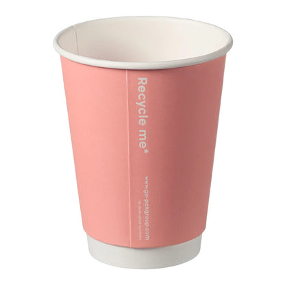 12oz Confetti Mixed Colour Double Wall Hot Cups - Case of 500