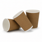 12oz Kraft Brown Ripple Takeaway Coffee Cups - Case of 500