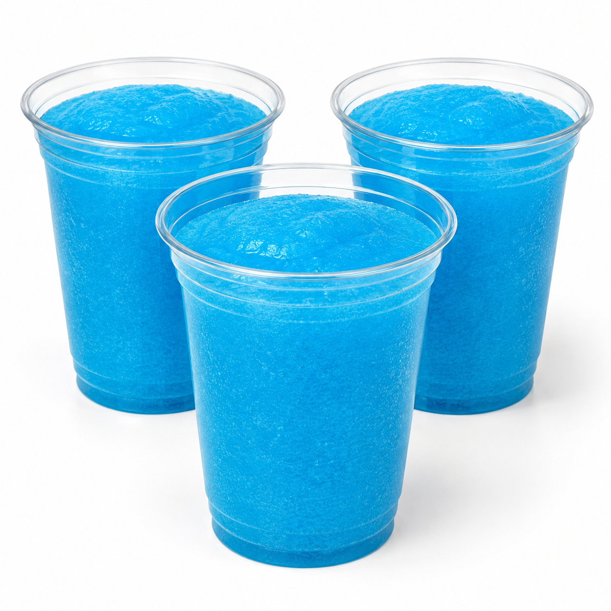 12oz Clear Plastic Slush Cups - rPET - Case of 1000