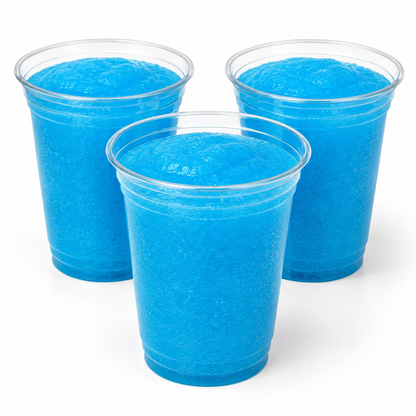 12oz Clear Plastic Slush Cups - rPET - Case of 1000