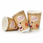 12oz Christmas Double Wall Aqueous Lined Compostable Coffee Cups - Case of 500