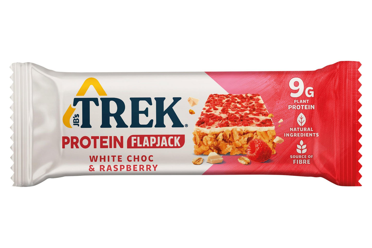 Trek White Chocolate & Raspberry Protein Flapjack 50g (Box of 16)