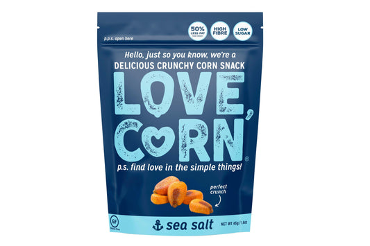 Love Corn Sea Salt Crunchy Corn 45g (10 Pack)