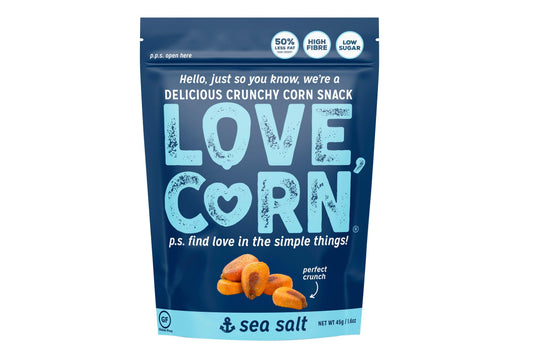 Love Corn Sea Salt Crunchy Corn 45g - 10 Pack