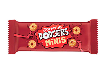 Jammie Dodgers Mini Snack Packs - 4 Biscuits Per Pack 20g (Box of 170)