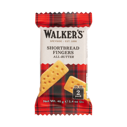 Walkers Shortbread Fingers - Individually Wrapped Twin Packs 40g (Box of 120)